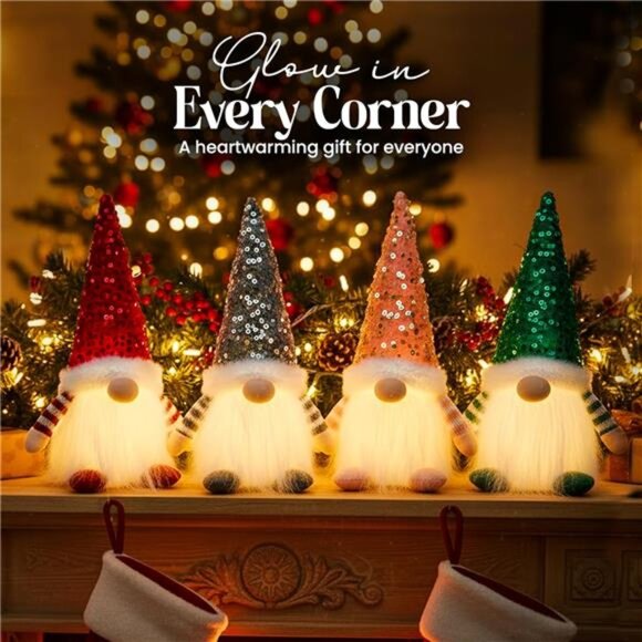 2PCS Christmas Gnomes Decorations and Christmas Decorations Indoor Lighted - - Picture 3 of 7